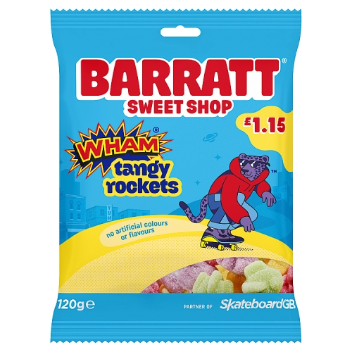 Barratt Wham Tangy Rockets 120g PMP pack shot