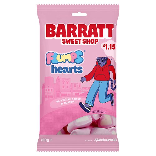 Barratt Flumps Hearts PM £1.15 130g pack shot