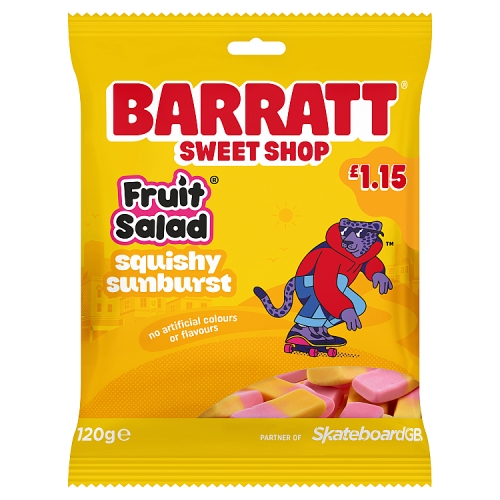 Barratt Fruit Salad Squishy Sunburst 120g PMP pack shot