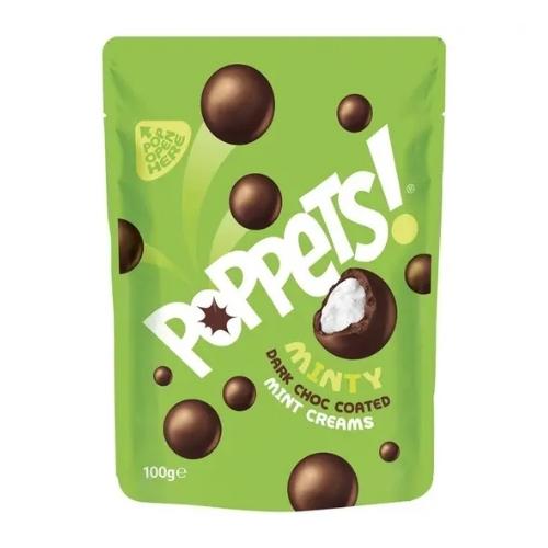 Poppets Mint Bag PM £1.25 71g pack shot
