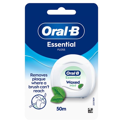 Oral B Essential Floss Mint Waxed 50ml pack shot