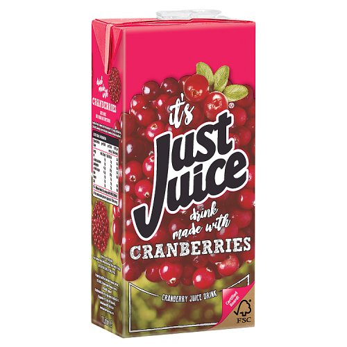 Just Juice Cranberry 1Ltr pack shot