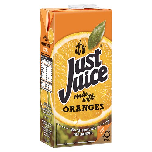 Just Juice Orange 1Ltr pack shot