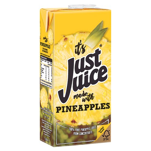 Just Juice Pineapple 1Ltr pack shot