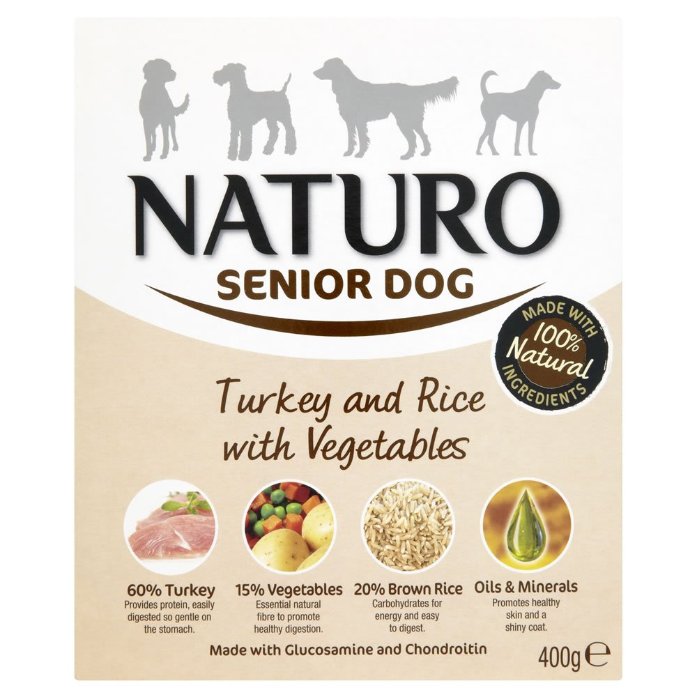 Naturo Senior Turkey Rice & Vegetable 400g pack shot