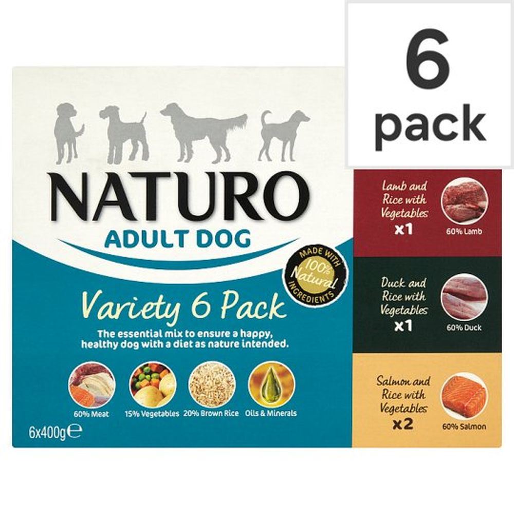 Naturo Adult Variety 6pk (6 x 400g) pack shot