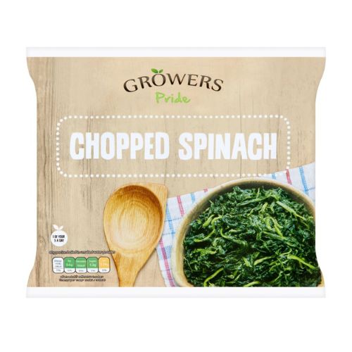 Growers Pride Chopped Spinach 450g pack shot