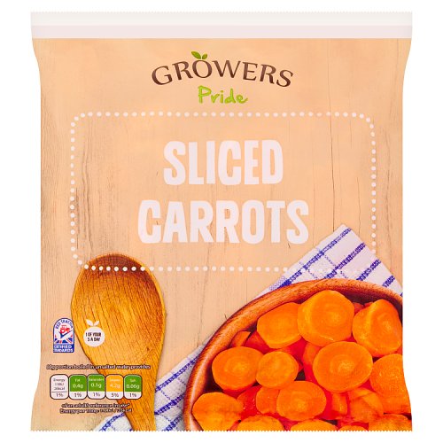 Growers Pride Sliced Carrots 450g pack shot