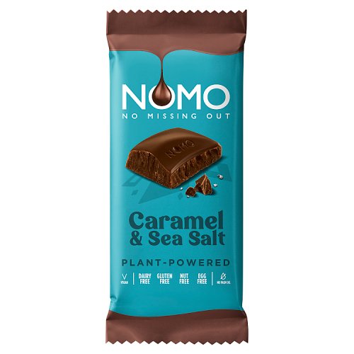 Nomo Caramel & Sea Salt Bar 75g pack shot