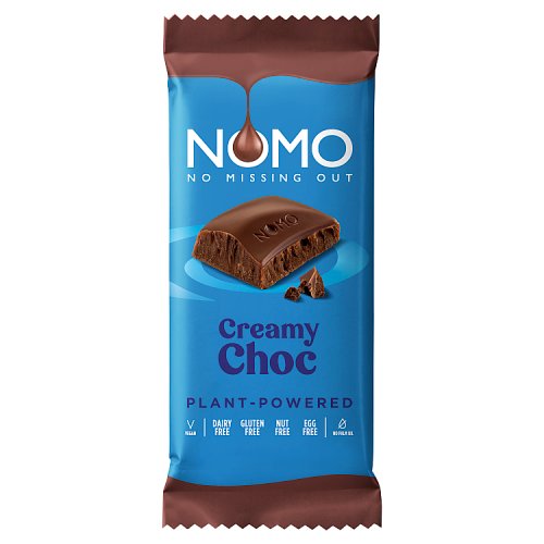 Nomo Creamy Choc Bar 75g pack shot