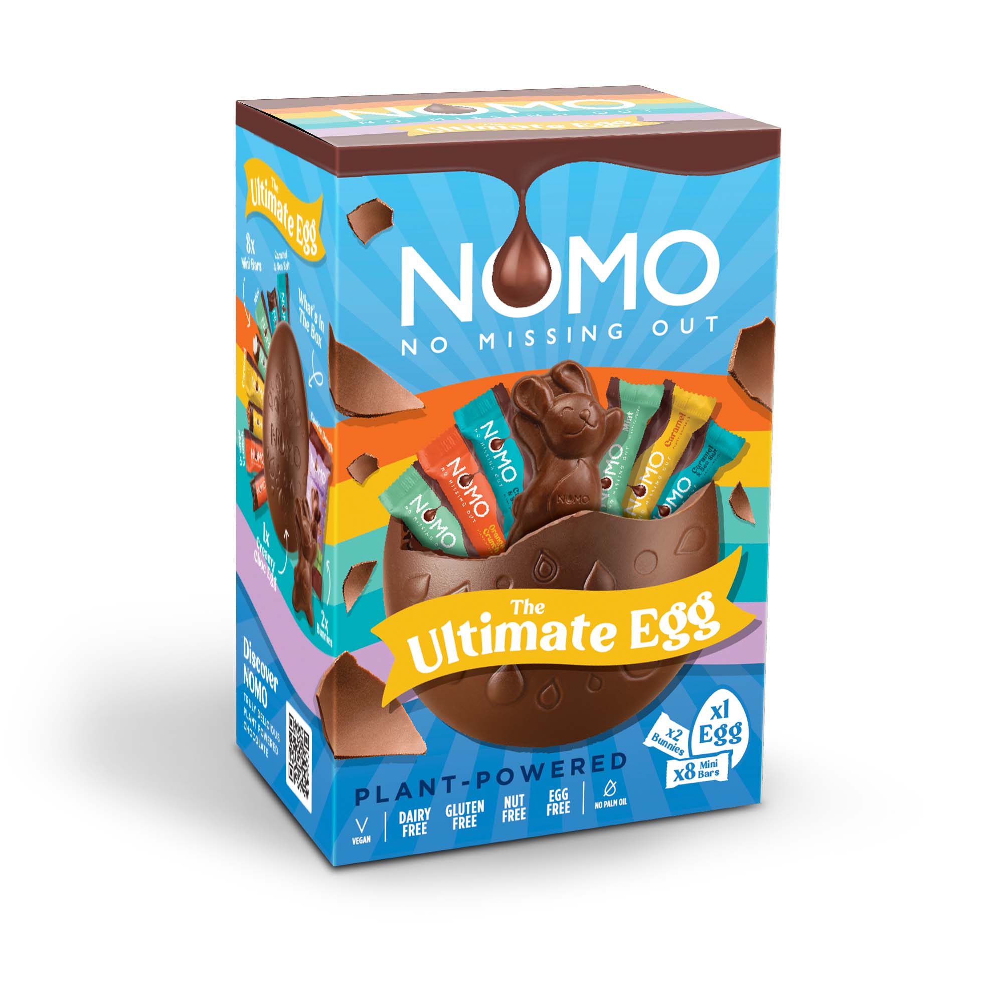 Nomo Ultimate Egg & Bunny & Mini Bars 220g pack shot