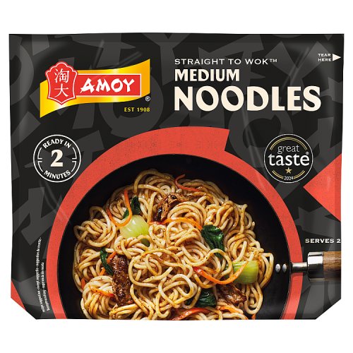 AMOY Noodles STW Medium (2 x 150g) pack shot