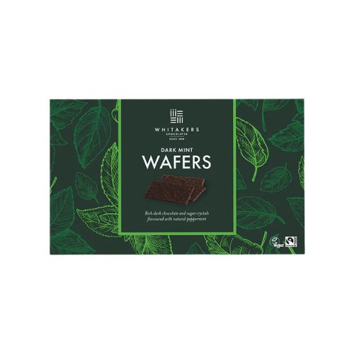 Whitakers Dark Chocolate Mint Thins 150g pack shot