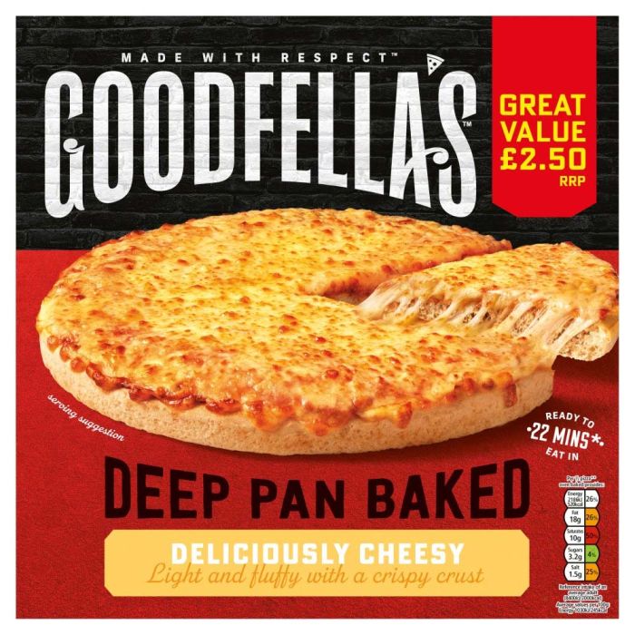Goodfellas Deep Pan Cheesy Pizza 421g PM £2.99 pack shot