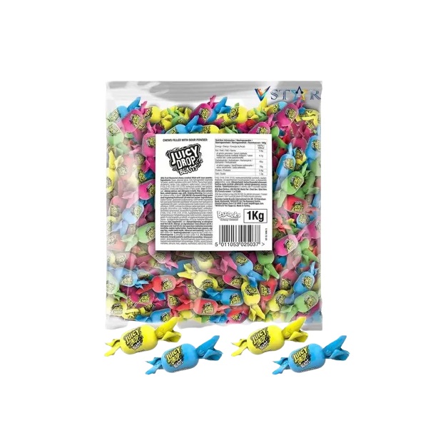 Bazooka Juicy Drop Blasts Bulk 1kg pack shot