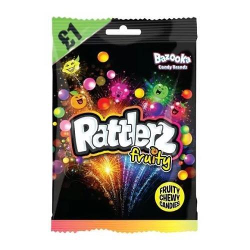 Bazooka Rattlerz Fruity PM £1 100g pack shot