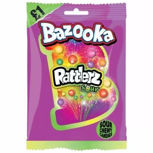 Bazooka Rattlerz Sour PM £1 100g pack shot