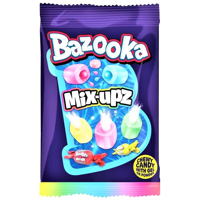Bazooka Chews Mix Upz 140g pack shot