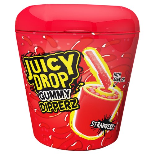 Bazooka Juicy Drop Gummy Dip N Stix 95g pack shot