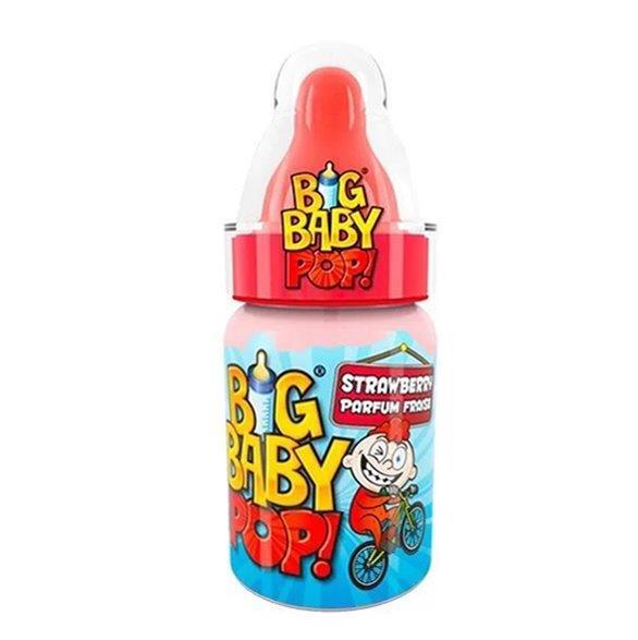 Bazooka Big Baby Pop Strawberry & Blackcurrant 32g pack shot