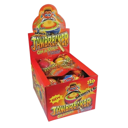 Zed Monster Jawbreaker On A Stick 60g pack shot