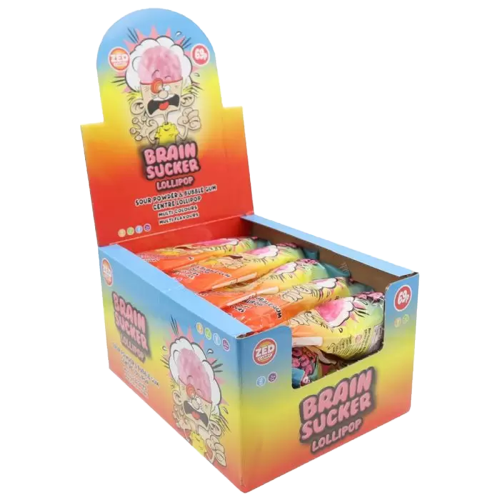 Zed Candy Brain Sucker Lollipop 63.8g pack shot