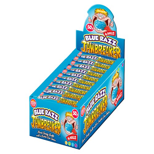 Zed Candy Blue Razz Jawbreaker 6 Ball Pack 49.5g pack shot