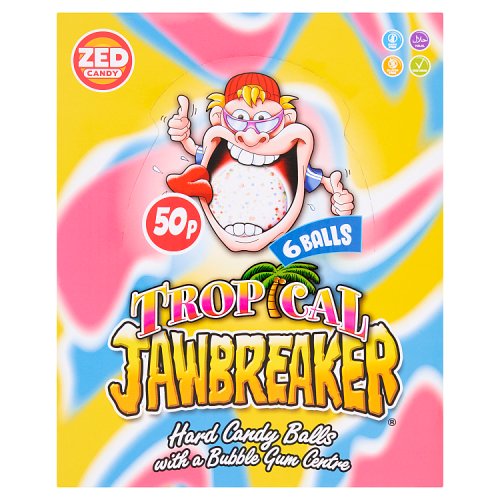 Zed Candy Tropical Jawbreaker 6 Ball Pack 49.5g pack shot