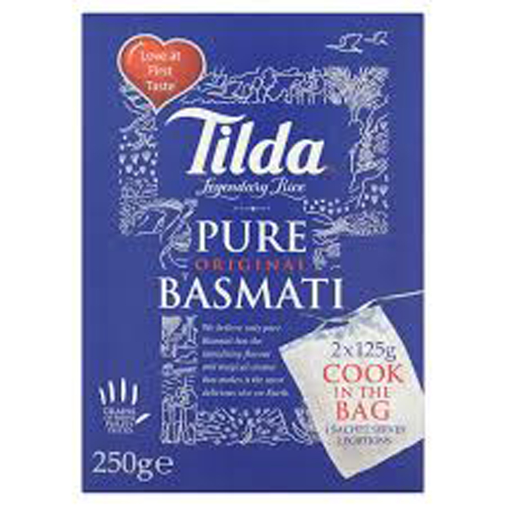 Tilda Boil in Bag Basmati Rice 250g pack shot