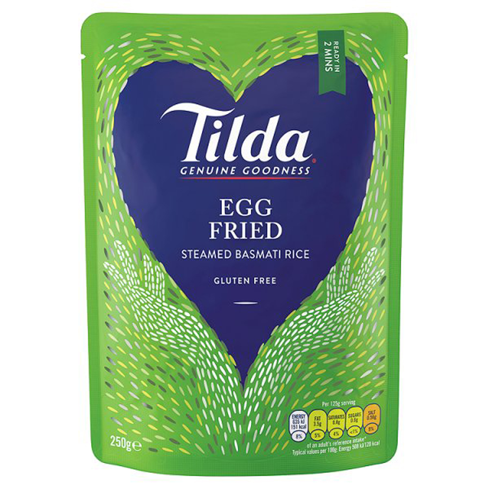 Tilda Special Steamed Egg Fried Basmati Rice 250g pack shot