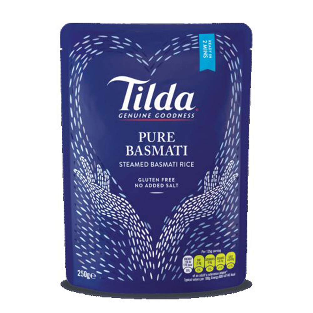 Tilda Classic Steamed Long Grain Rice 250g pack shot