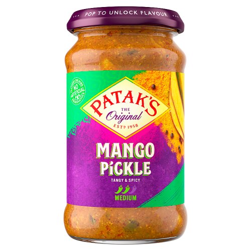 Pataks Medium Mango Pickle 283g pack shot