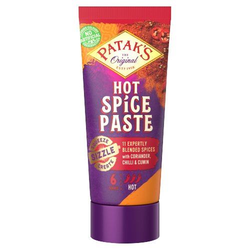 Pataks Squeezy Paste Hot 135g pack shot