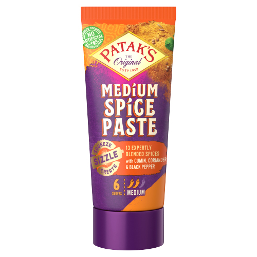 Pataks Squeezy Paste Medium 135g pack shot