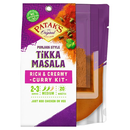 Pataks Tikka Masala Curry Meal Kit 270g pack shot
