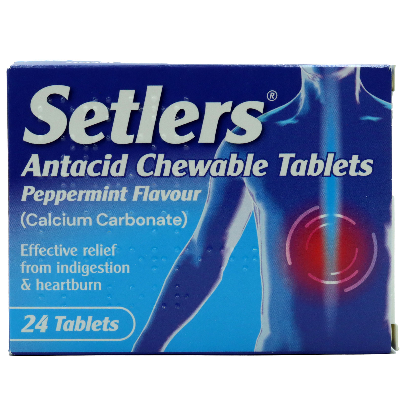 Setlers Peppermint Chewable Tablets 24s pack shot