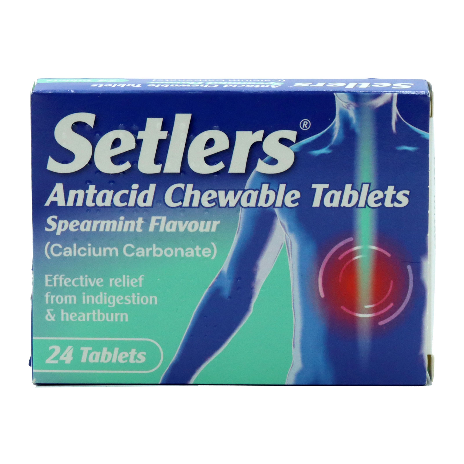 Setlers Spearmint Chewable Tablets 24s pack shot