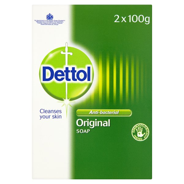 Dettol Bar Soap Twin 200g pack shot