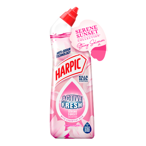 Harpic Active Cleaning Gel Pink Blossom 750ml pack shot