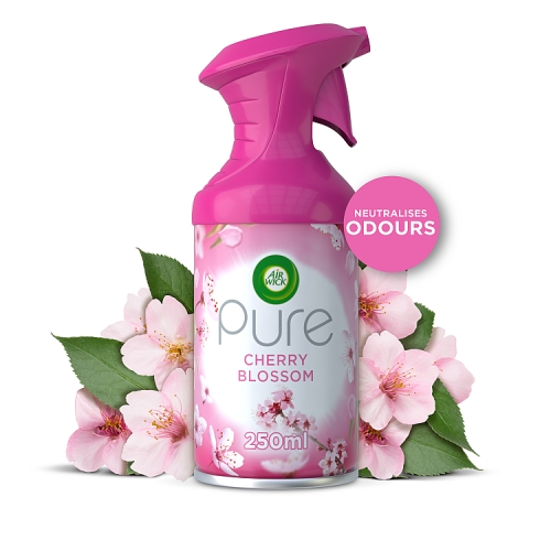 Airwick Pure Air Freshener Cherry Blossom 250ml pack shot