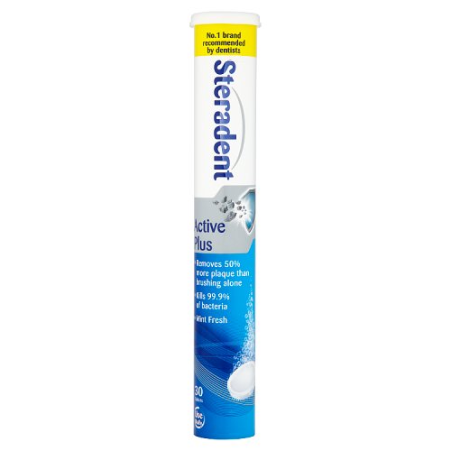 Steradent Tablets Active Plus 30s pack shot