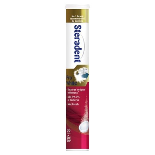 Steradent Tablets Pro White 30s pack shot