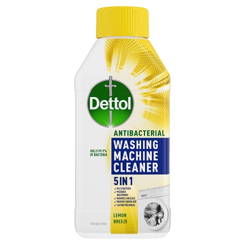 Dettol Lemon Washing Machine Cleaner 250ml pack shot
