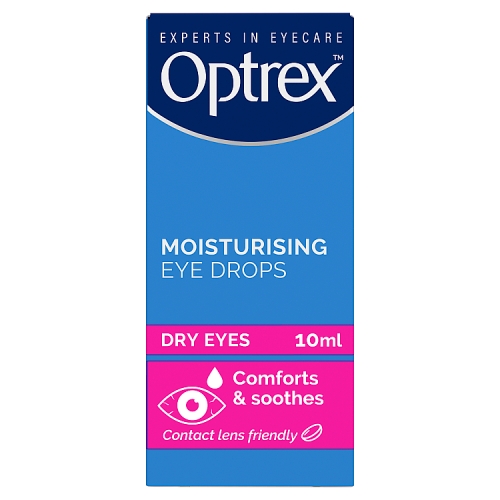 Optrex Moisturising Eye Drops 10ml pack shot