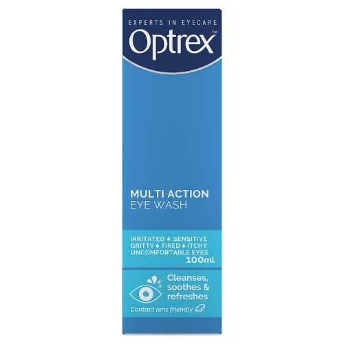 Optrex Multi Action Eye Wash 100ml pack shot