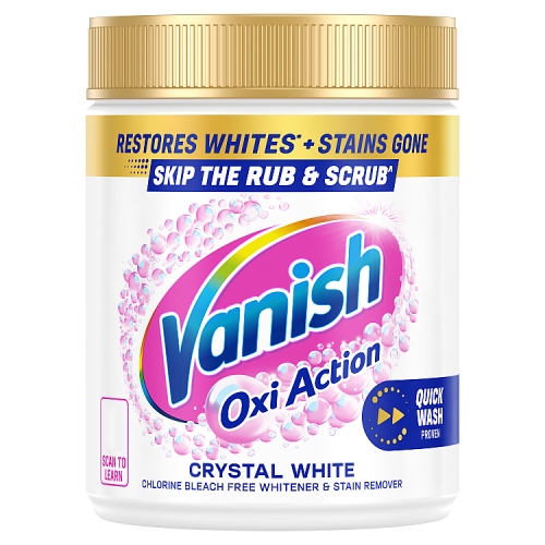 Vanish Gold Oxi Action Stain Remover Powder White 450g pack shot