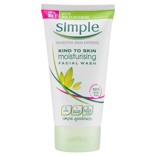 Simple Moisturising Facial Wash 150ml pack shot