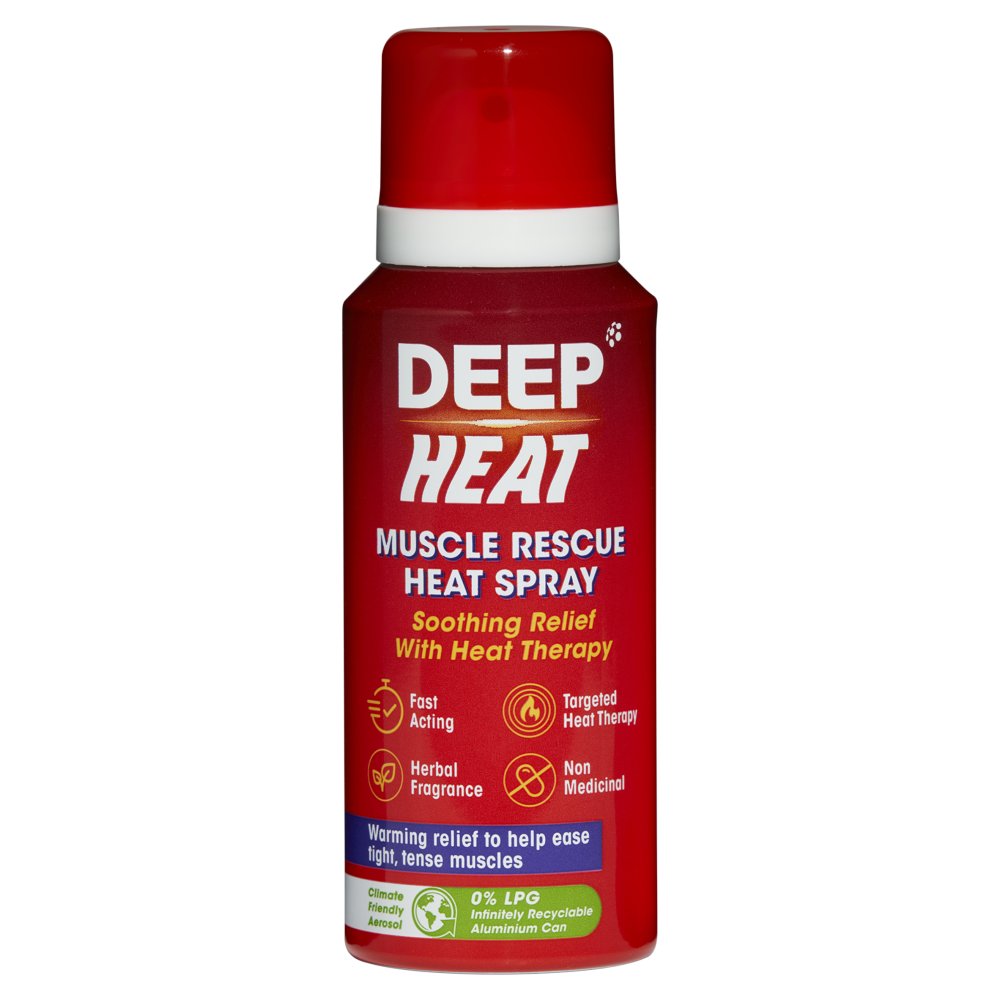 Deep Heat Muscle Rescue Heat Spray 72.5ml pack shot