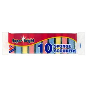 Super Bright Sponge Scourer 10s pack shot