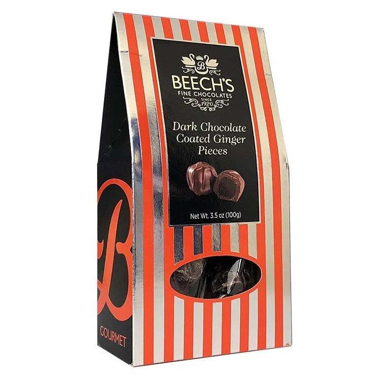 Beechs Dark Chocolate Stem Ginger 100g pack shot